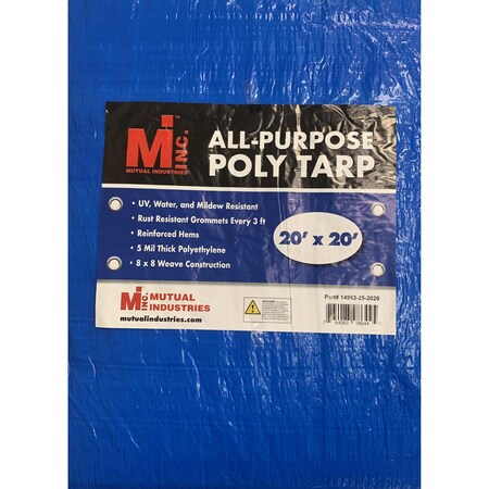 All-Purpose Poly Tarp,  20' X20'